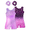 Purple Sequin, variant on Aideaone Girls 2 Pack Gymnastics Leotards with Matching Scrunchies Sparkly Biketards 4-10Y