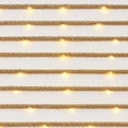 thumbnail image 3 of Elegani 30 LED Rope String Lights – 8ft Natural Woven Rope with Warm White Fairy Lights, 3 of 4
