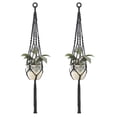 thumbnail image 1 of 2pcs Macrame Plant Hangers Indoor Outdoor Hanging Planter Basket, 1 of 5