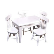 Melody Jane 5 pc Table/Chair Set White