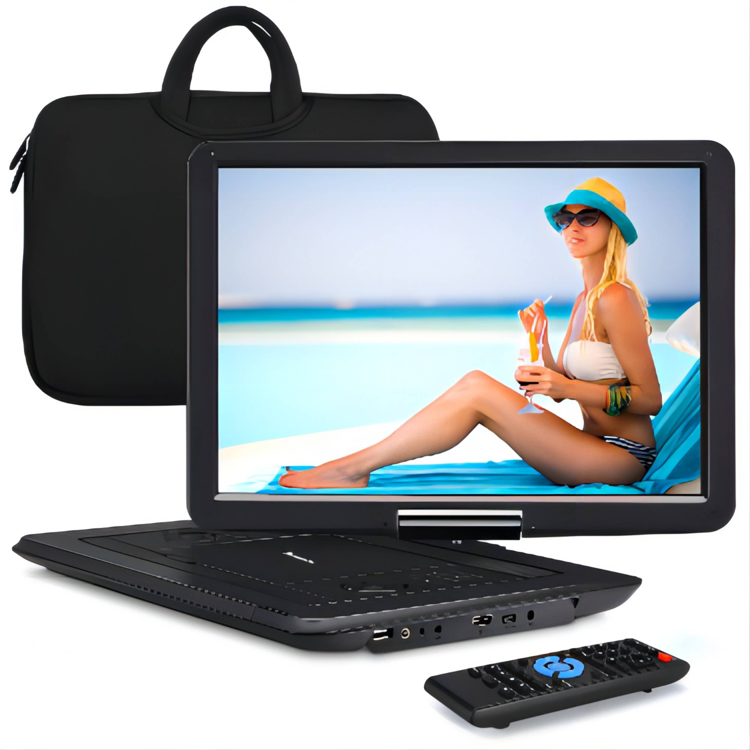NAVISKAUTO 17.5" Portable BluRay DVD Player with 15.4" 1920X1080 HD