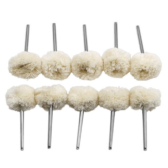 COMPUKAS 10Pack Polishing Mop Buffing Wheel Wool for Furniture and Automobile Polishing