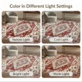 thumbnail image 7 of ODIKA 8'x10' Washable Area Rug Non-Shedding, Easy Care, Vintage Medallion Oriental Distressed Southwestern Floral Border for King Size Bedroom Under Bed, Master Suite, 7 of 7