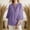 *Purple, variant on ClodeEU Womens Ruffle 3/4 Sleeve Blouse Tops ,V Neck Business Casual Blouses Shirts with Buttons Purple,Womens Plus S