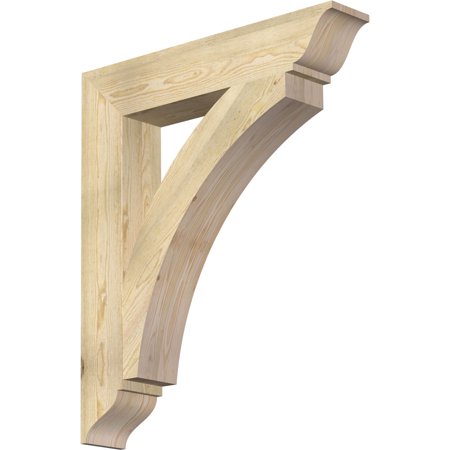 

Ekena Millwork 6 W x 34 D x 40 H Thorton Traditional Rough Sawn Bracket Douglas Fir