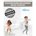 thumbnail image 4 of Disney Moana Little Girls' 2-Piece Hoodie and Leggings Set Oatmeal Pua, 4 of 6