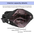 thumbnail image 4 of MINTEGRA - Bolso de hombro para mujer, espacioso con Múltiples bolsillos, bolso cruzado para mujer, con asa superior, Negro L, Large, Casual, 4 of 5