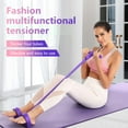 thumbnail image 2 of Exercise Resistance Bands with Handles Foot Pedal 4 Tube Set for Home Gym Full Body Workout, 2 of 7