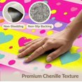 thumbnail image 6 of ODIKA 8'x10' Washable Area Rug Non-Shedding, Easy Care, Large Confetti Pink Dots Whimsical Borders Ombre Gradient Watercolor for King Size Bedroom Under Bed, Master Suite, 6 of 7