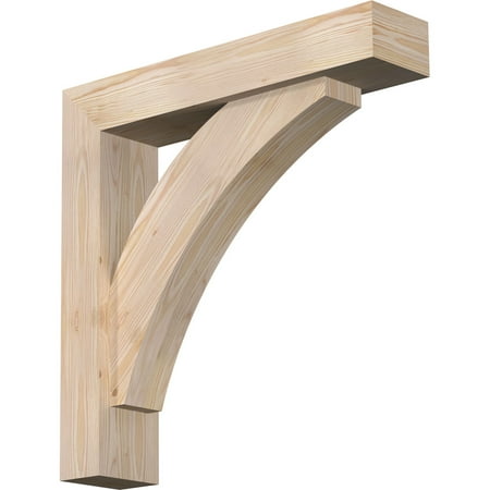 

Ekena Millwork 5 1/2 W x 26 D x 26 H Thorton Block Smooth Bracket w/ Offset Brace Douglas Fir