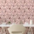 thumbnail image 2 of Ambesonne Garden Scene Peel & Stick Wallpaper for Home, Boho Delicate Floral, 13"x36", Pastel Pink Champagne, 2 of 5