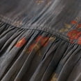thumbnail image 4 of Ovzne Robes pour Femmes Robe Manches Courtes Imprimée Surdimensionnée Jupe Mi-Longue Grande Taille Maxi Robe Manches Courtes Imprimée Liquidation, 4 of 7