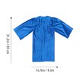 thumbnail image 2 of EeaseCA 1 Set Child Graduation Gown Set Graduation Celebration Kids Dress Gown, 2 of 8