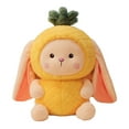 thumbnail image 2 of Hariumiu Valentines Day Decor 10.6/17.7" Fruit Animal Doll Lovely Strawberry Pineapple Avocado Plushies Bunny Doll Ornament Companion Soothing Toy Stuffed Animal Doll Pillow for Kids Girl Gift, 2 of 8
