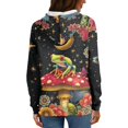 thumbnail image 3 of Garronmavis Mushroom Tree Frog Womens Hoodies Pullover Graphic Sweater Hoodies Lightweight Oversized Hooded Sweatshirts Long Sleeve Loose Tshirt Casual Fall Tops, 3 of 6