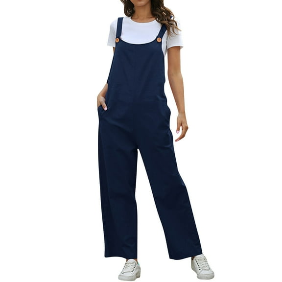 EHQJNJ Female Long Sleeve Romper for Women Dressy Solid Jumpsuit Retro Casual Pocket Long Wide Leg Lace up Jumpsuit Womens Jumpsuit Tummy Control Long Sleeve Jumpsuit for Women Sexy Clubwear