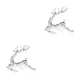 thumbnail image 2 of Inteprter 12pcs Metal Elk Napkin Rings Home Banquet Tableware Wedding Restaurant Interesting Ornament Napkins Buckles Part Hotel Type1 NO1, 2 of 6