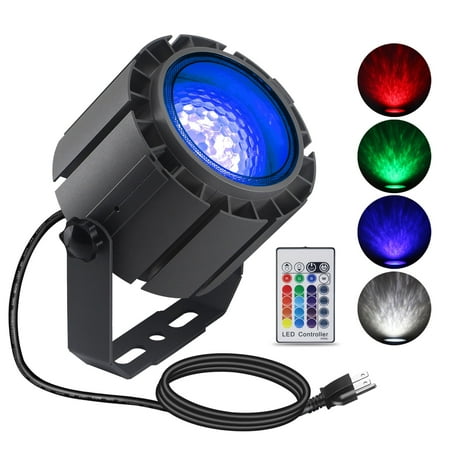 

Yasotek Water Wave Lights Projector Outdoor - 144W Waterproof LED Ripple Garden Lights RGBW Water Effect or Flame Fire Effect with Remote for Patio Christmas Halloween Wedding Swimming Pool Display