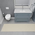 thumbnail image 4 of Ottomanson Plush Shag Bath Rug, Non-Slip Bathroom Mat with Rubber Backing, 24" x 60", Cream, 4 of 8