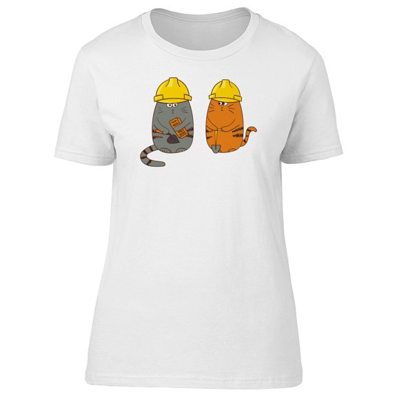 Builder Cats Tee Women's -Image by Shutterstock
