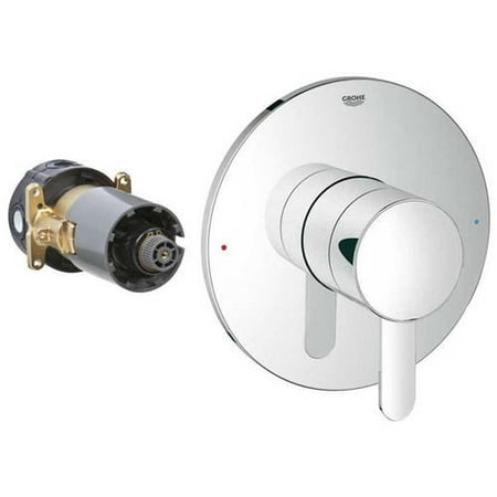 Grohe 19880000 GrohFlex Cosmopolitan Single Funtion Pressure Balance Valve Trim with Control Module, Available in Various Colors