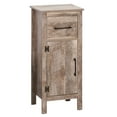 thumbnail image 2 of kleankin Bathroom Floor Cabinet Storage with Drawer and Adjustable Shelf for Entryway or Living Room, Barnwood, 2 of 9