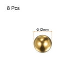 thumbnail image 2 of Uxcell 12mm Precision Solid Brass Bearing Balls for Bearings Valves Decoration 8 Pack, 2 of 5