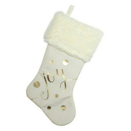 - Northlight Gold Foil Joy Christmas Stocking
