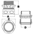 thumbnail image 2 of Conector Morris 14943 EMT de compresión de acero 1-1/4", 2 of 2