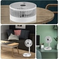 thumbnail image 5 of (2 piezas) Viento de 3 velocidades Altamente elástico Viento natural simulado Ajuste de 180 ° Alimentado por batería o alimentado por USB Escritorio para el hogar Dormitorio Mini ventilador, 5 of 5
