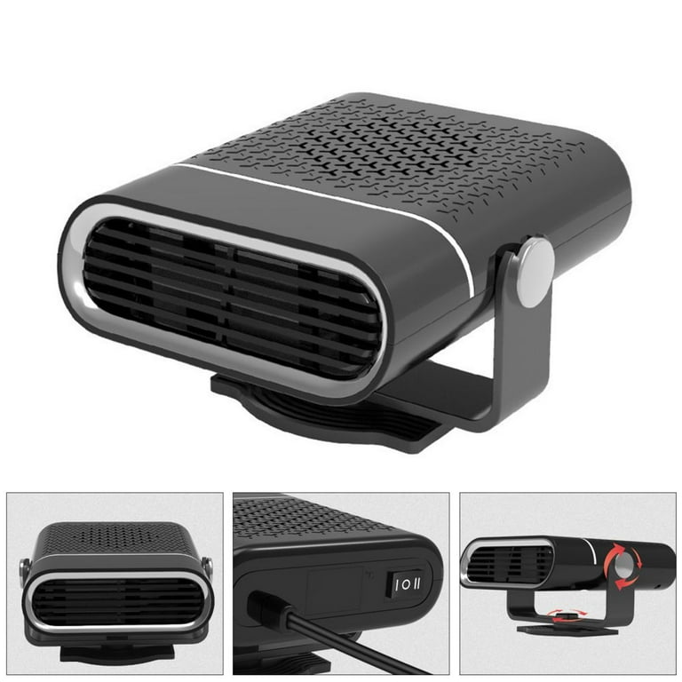Car Heater, Car Heater That Plugs into Cigarette Lighter, Portable Car  Heater and Car Defroster Windshield Defogger, 12V Heater for Car with 360