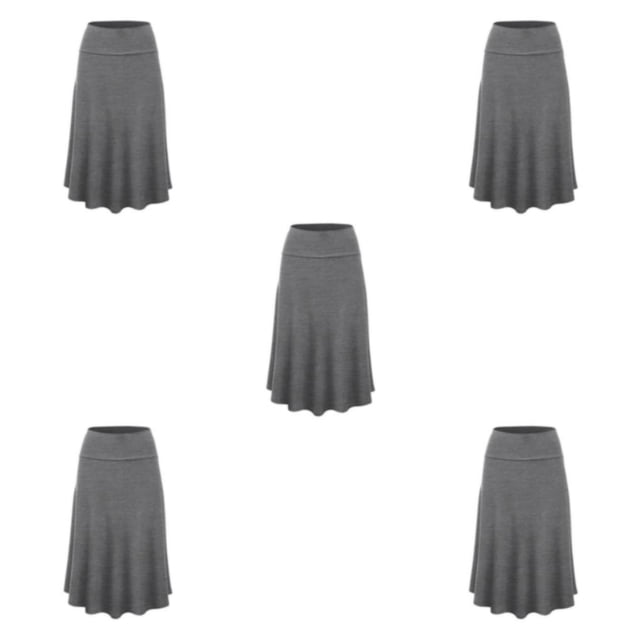 Guardurnaity Hermosa plisada en negro - Material de alta Ajuste cómodo negra midi Faldas Sexy Type2 NO2