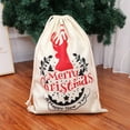 thumbnail image 3 of XYKA Large Christmas Santa Sack Canvas Gift Bag with Drawstring Personalized Reusable Xmas Storage Bag for Holiday Gifts and Spacious Design Holds Candy Toys Clothes Perfect for Wrapping Festive, 3 of 4