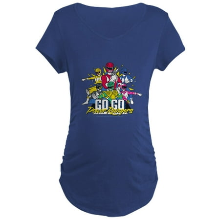 

CafePress - Go Go Power Rangers Grou Women s Maternity T Shirt - Maternity Dark T-Shirt