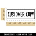 thumbnail image 2 of Customer Copy Invoice Receipt Self-Inking Rubber Stamp Ink Stamper for Business Office - Blue Ink - Small 1-1/2 Inch, 2 of 7