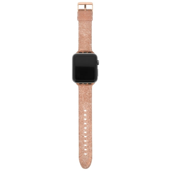 Accutime Adult Female Smart Watch Plastic Strap Cover Gold Glitter Fits 38mm and 40mm (WMSK03)