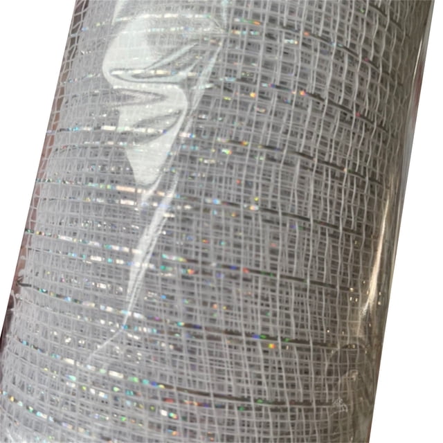 Lazo de cinta de hilo decorativo, colgante de malla de 26 cm y 10 yardas, diseño festivo para decorar el árbol de Navidad, hilo de alta calidad, fácil de montar, diseño portátil, para