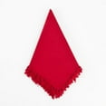 thumbnail image 3 of Saro Lifestyle Fringed Design Table Napkin (Set of 4), 3 of 3