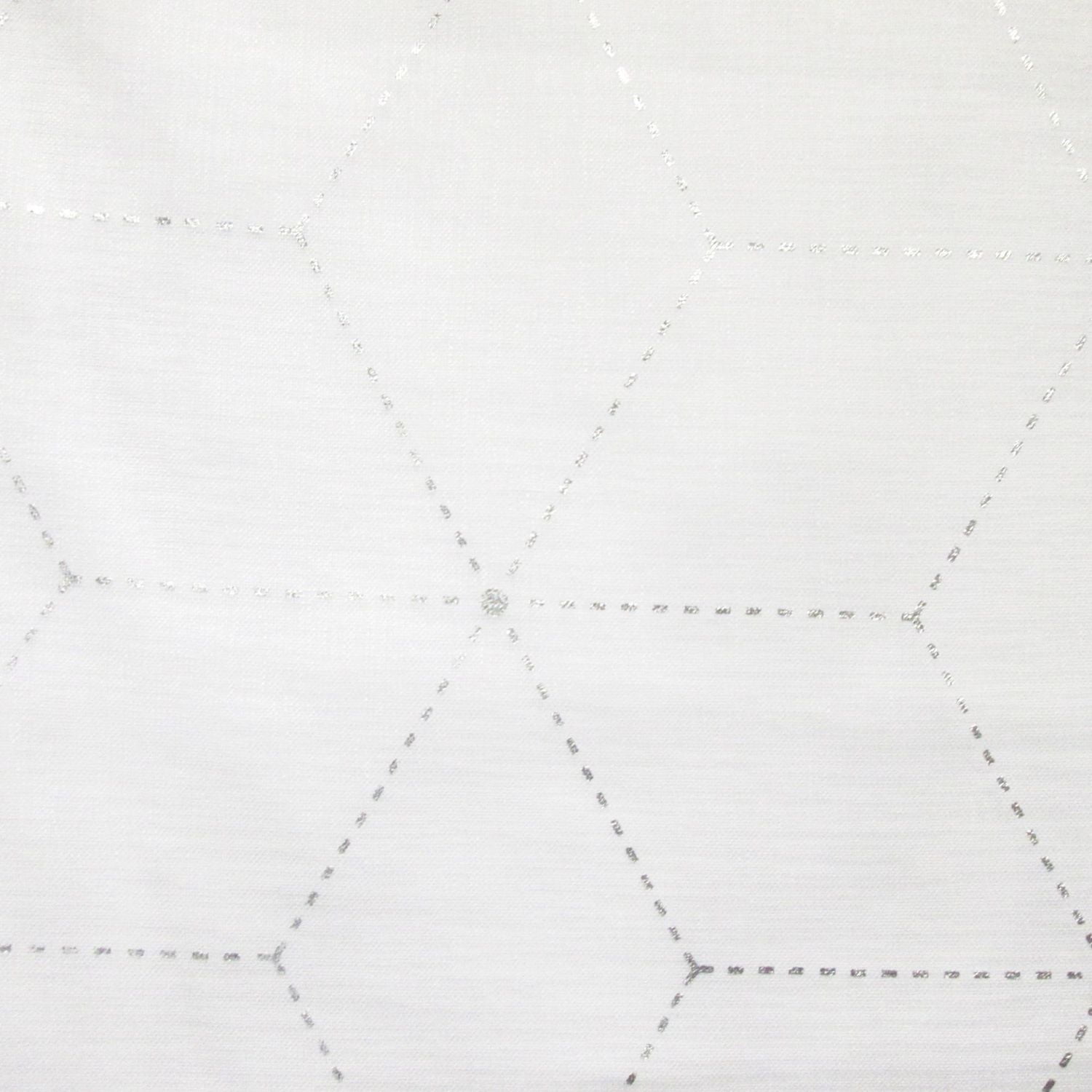 Loft Living Ashira, filtrant lumière panneau de rideau à oeillets faux lin imprimé 52" x 95", blanc argenté