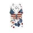 thumbnail image 6 of Karymi Short Sleeve Shirts for Women Independence Day Print O‑Ring Cutout V‑Neck Sleeveless Tank Top, Patriotic 4th of July Summer Casual Curved‑Hem Vest Summer Tops for Women 2026, 6 of 6