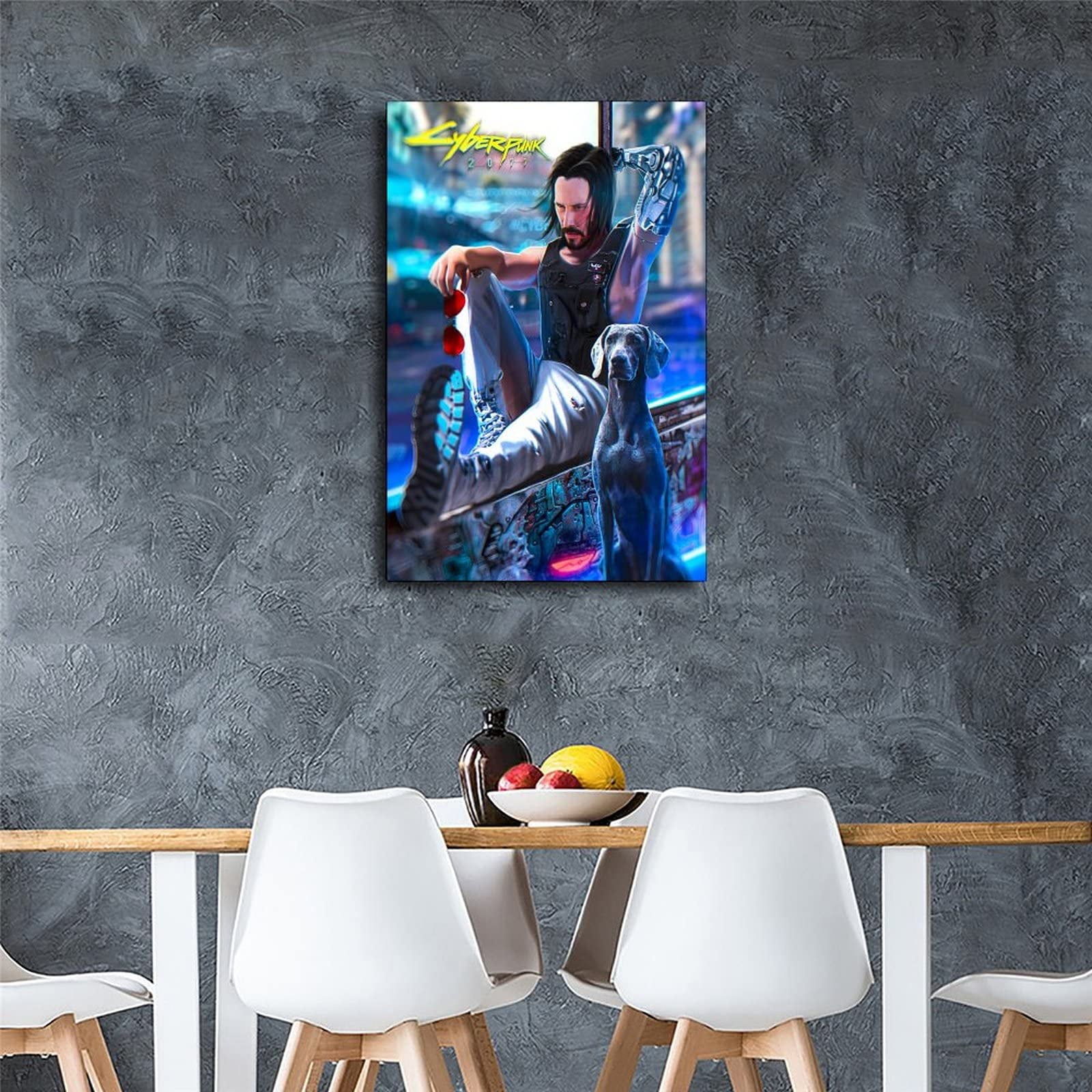 WLWQ Cyberpunk Wallpaper 4k Phone Canvas Art Poster and Wall Art Picture Print Modern Family Room Decor Poster 24 x 36 Inches (60 x 90 cm) : : Home & Kitchen