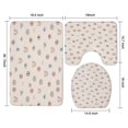 thumbnail image 3 of Brown Boho Eye and Rainbow Pattern Bathroom Rugs Sets 3 Piece,Toilet Cover Set,Absorbent Non Slip Bathroom Mats Sets with U-Shaped Contour Rug Toilet Rug Set, 3 of 5