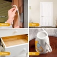 thumbnail image 3 of Bearachild Cinta de espuma adhesiva hecha EVA de 3 piezas para sellado de puertas y ventanas, tira de durabilidad, ingredientes seguros Protectores de película electrónica, 3 of 6