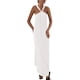 thumbnail image 1 of Vestido de verano PRETTYGARDEN para mujer 2025 con tiras holgadas, blanco, 1 of 8