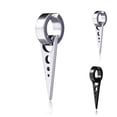 thumbnail image 3 of 1 Pair Men Geometric Titanium Steel Prevent Allergy Ear Non Piercing Earring Clips Male Non Piercing Jewelry Earrings, 3 of 9