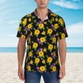 thumbnail image 4 of Haiem Daisies Flowers Printed Hawaiian Shirt for Men - Men’s Casual Beach Summer Shirts - Stretch Fabric with Modern Fit-Medium, 4 of 9