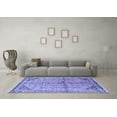 thumbnail image 3 of Ahgly Company Machine Washable Indoor Rectangle Persian Blue Traditional Area Rugs, 5' x 8', 3 of 4