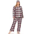 thumbnail image 1 of White Mark Women's Three-Piece Button-Down Pajama Set, 1 of 5