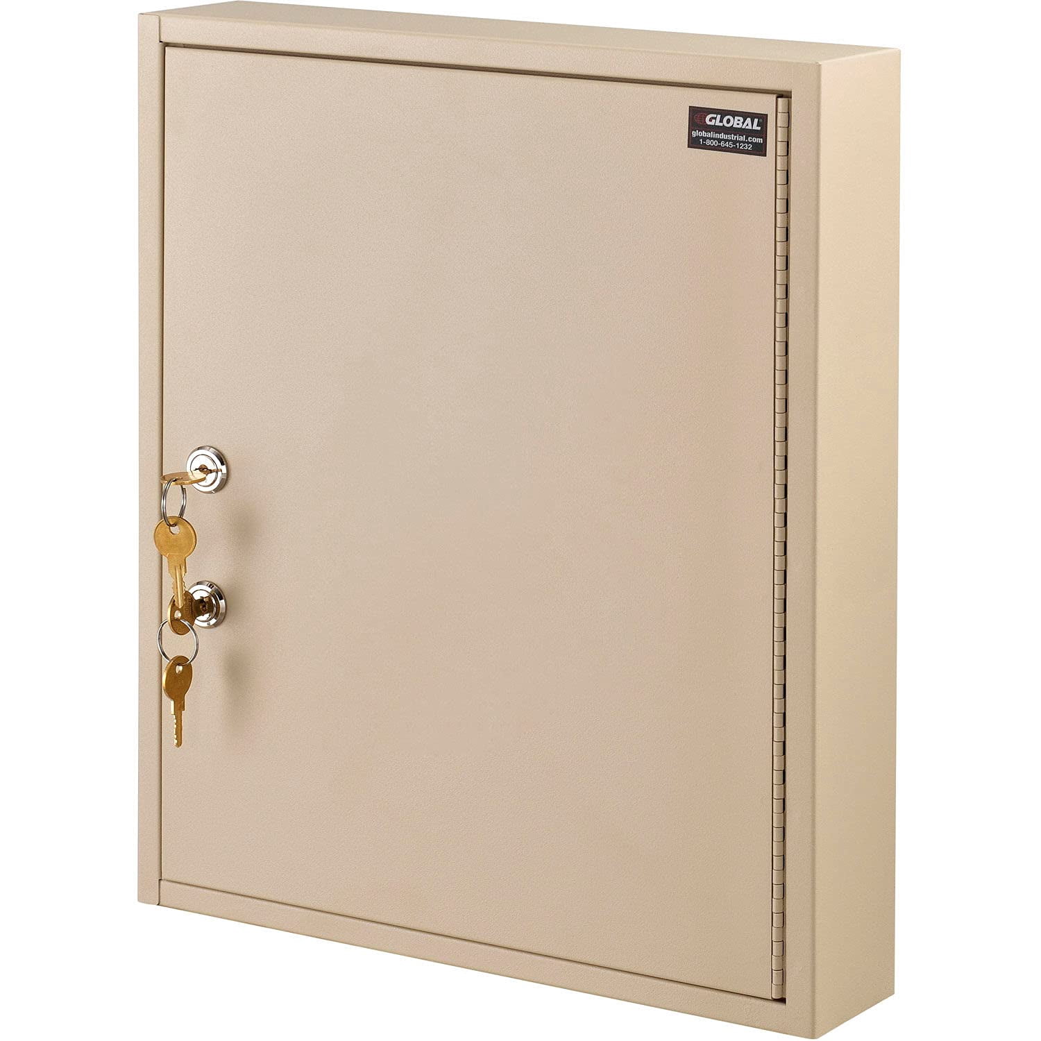 Global Industrial Medical Security Cabinet w/Double Key Locks 14""Wx3-1/8""Dx17-