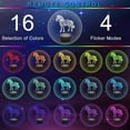 thumbnail image 3 of YSITIAN Horse Night Lights for Kids, 3D Illusion Horse Night Light Bedside Lamp 16 Colors Changing with Remote Control F1116-256, 3 of 8